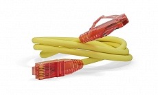 Патч-корд PC-LPM-UTP-RJ45-RJ45-C5e-3M-LSZH-YL U/UTP, Cat.5е, LSZH, 3 м, желтый Hyperline