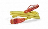Патч-корд PC-LPM-UTP-RJ45-RJ45-C5e-3M-LSZH-YL U/UTP, Cat.5е, LSZH, 3 м, желтый Hyperline