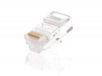 Коннектор EC-UP8P8C-5E-003-TR-1000 (1000шт) RJ45/8P8C под витую пару, Кат.5e, неэкранированный NETLAN